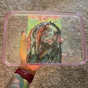 Handmade Multicolor Bob Marley Rolling Tray